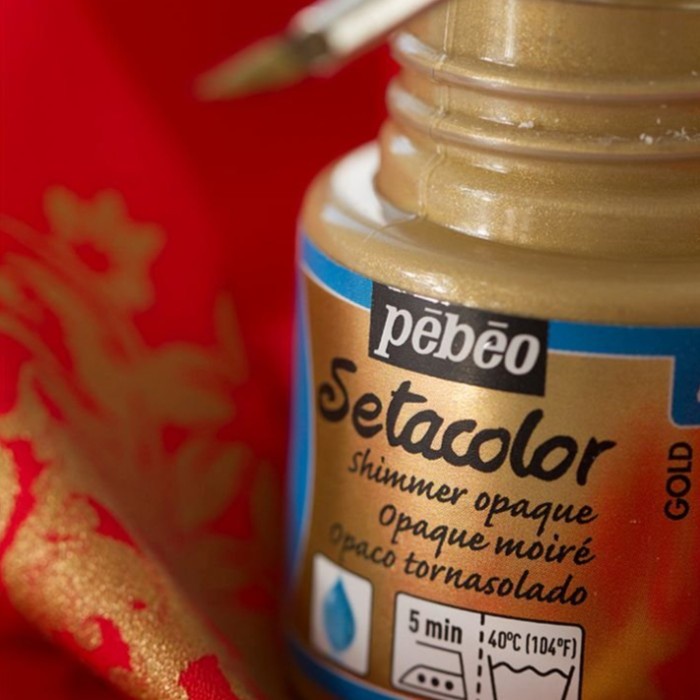 

Pebeo Setacolor Opaque Fabric Paint Shimmer Color Kain DIY