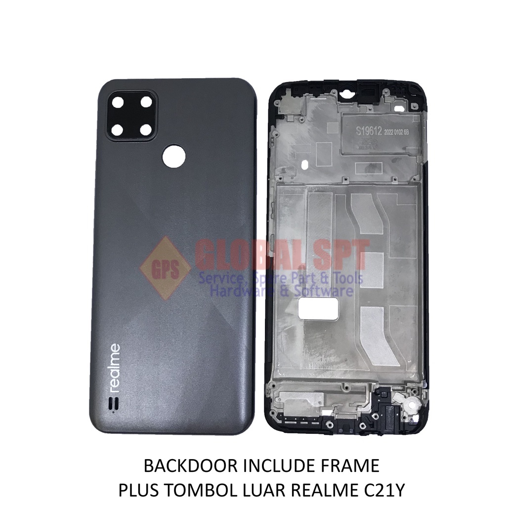 BACKDOOR REALME C21Y INCLUDE FRAME / BACK COVER / TUTUP BELAKANG