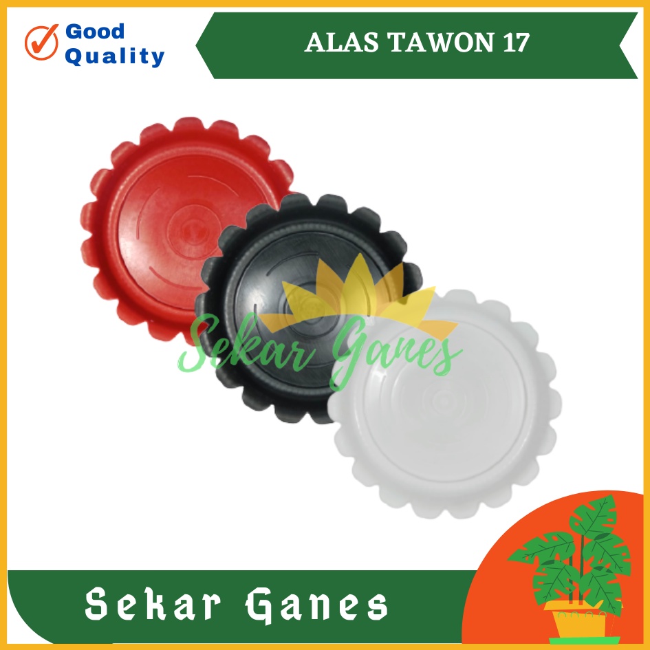 Tatakan Alas Tawon 17 Putih Hitam Merah Bata Coklat Bata By Garden Of Love Tatakan Pot Tawon Pirus Putih 18 20 21CM