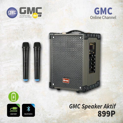 SPEAKER BLUETOOTH KARAOKE GMC 899P+ FREE MIC WIRELESS 2