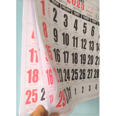 Kalender dinding 2023 JUMBO 50X64CM kalender polos 2023 kalender 2023 kalender besar 2023 50CM x 60CM Kalender masehi 2023 kalender arab kalender bulanan JUMBO KALENDER JUMBO dinding 2023 12lembar kalender 12 lembar