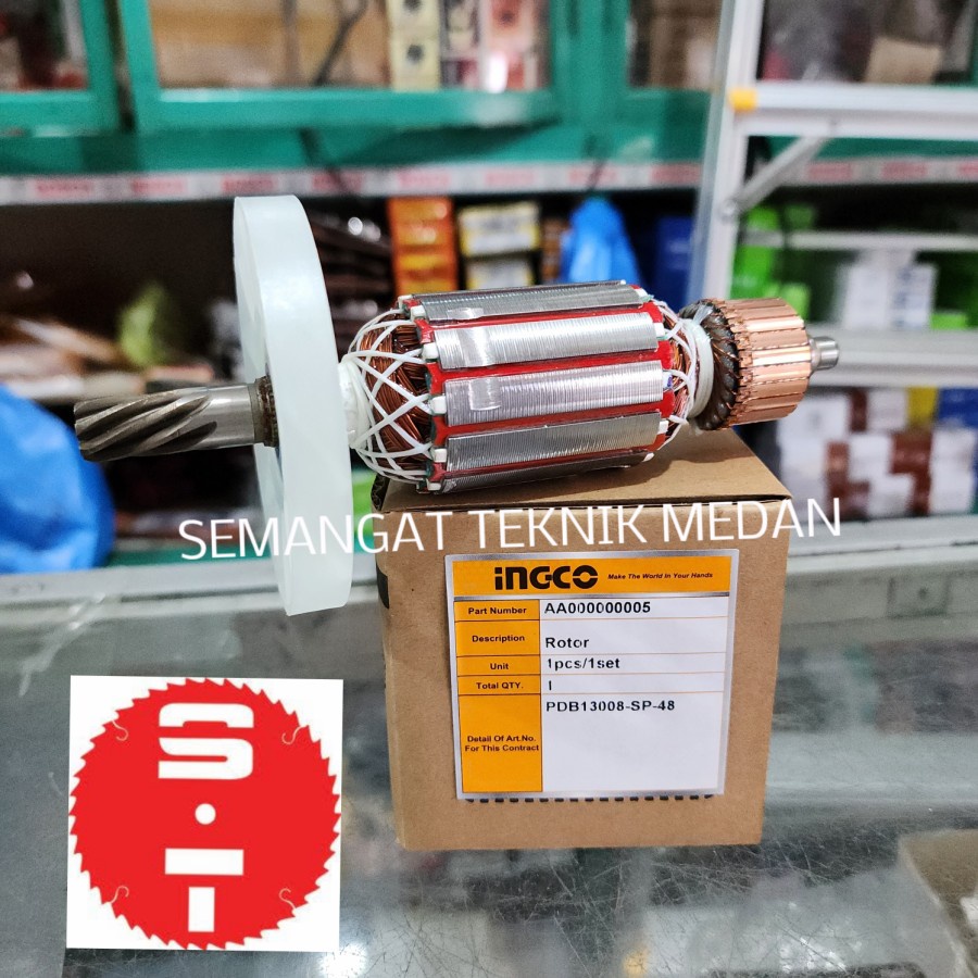 PDB13008 ARMATURE ANGKER MESIN DEMOLITION HAMMER 7KG INGCO PDB 13008