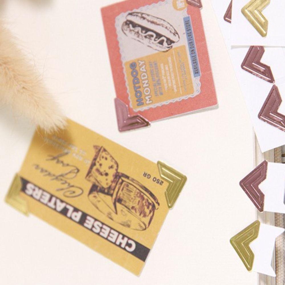 Mxbeauty Stiker Pelindung Sudut Retro Vintage Akun Tangan DIY Album Sastra Dekorasi