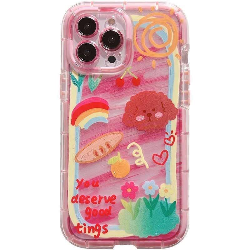 Case Motif Print Kartun Graffiti Untuk IPhone 12 13 11 Pro Max X Xs Max Xr