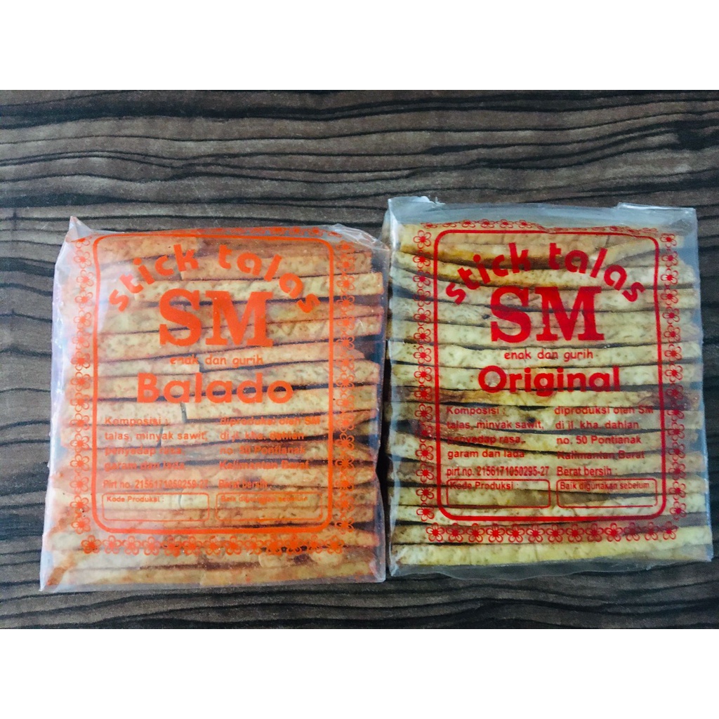 

STICK TALAS SM / SNACK STIK TALAS SM KHAS PONTIANAK 250GR