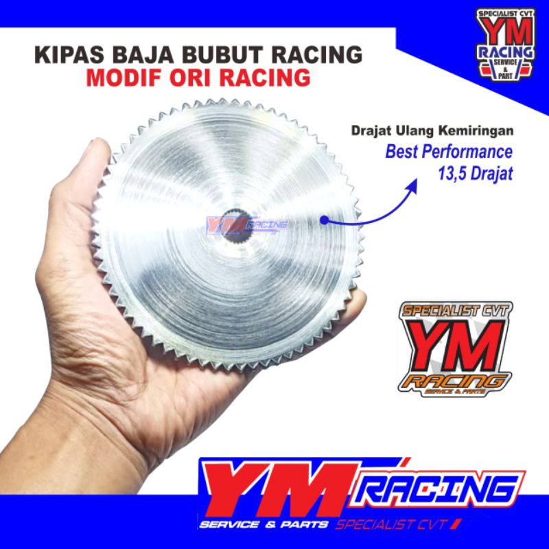 KIPAS VARIO 110 LAWAN RUMAH ROLLER BUBUTAN 13,5 DERAJAT / KIOAS GIGI BESAR VARIO LAMA 110 ( KVB ) HONDA - KIPAS YM RACING