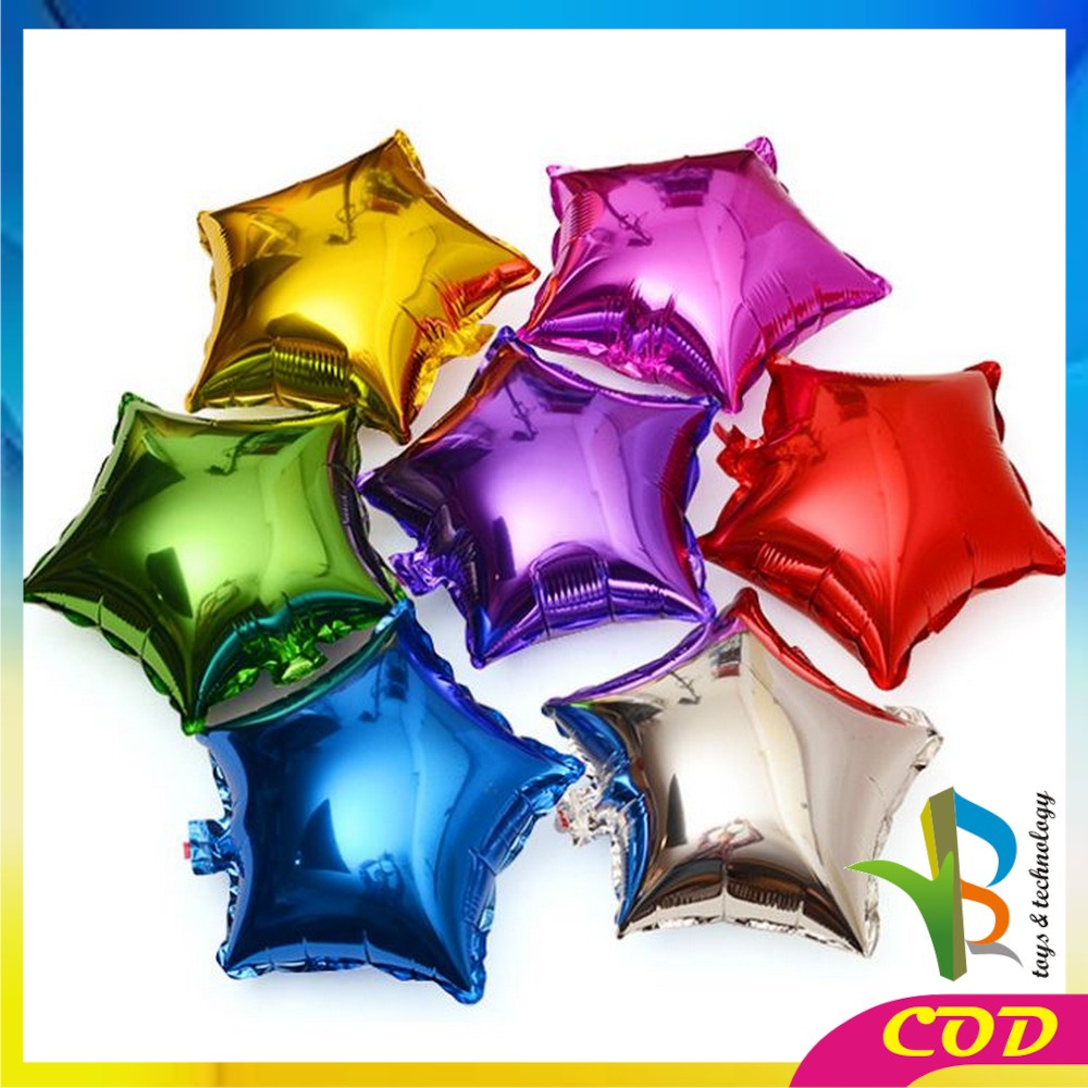 RB-C390 Balon Foil Bintang Perlengkapan Dekorasi Ulang Tahun / Balon Foil Bintang Star Ballon Foil Pesta Murah