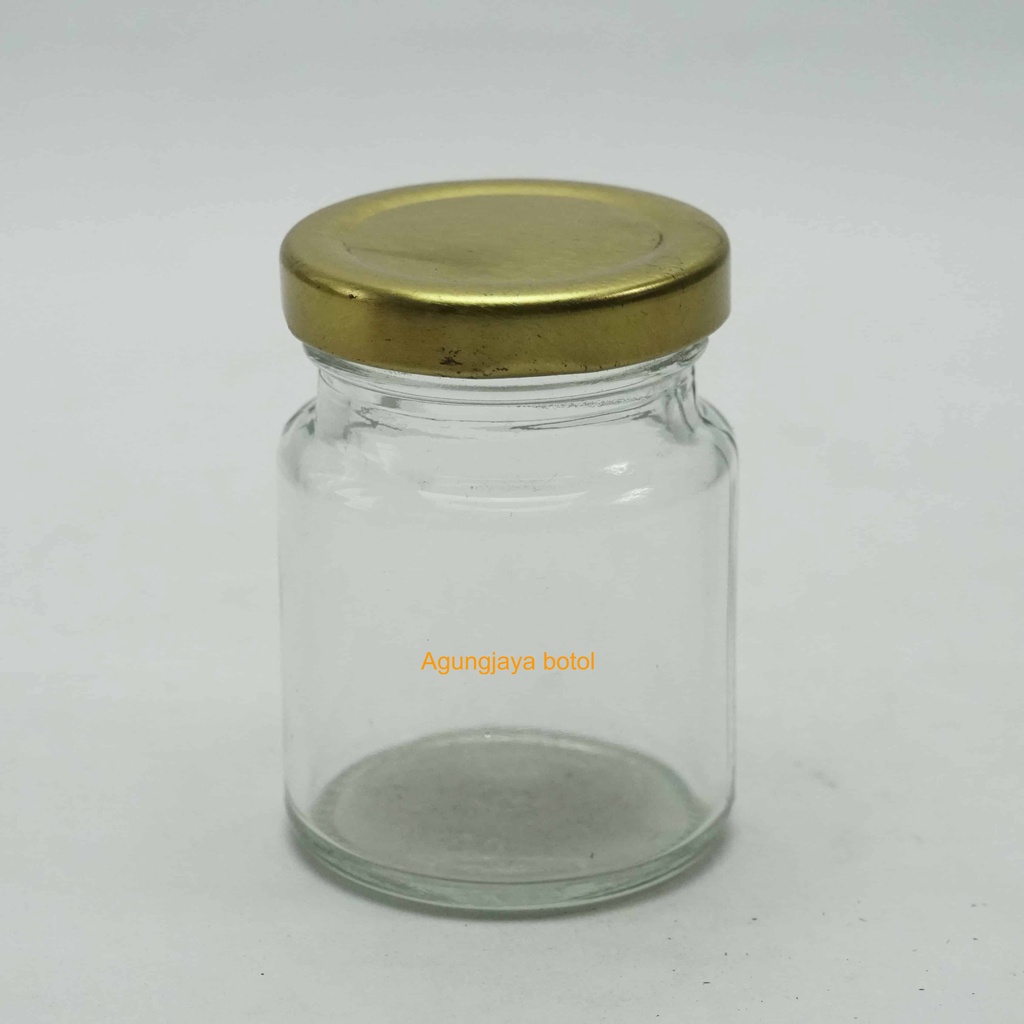 Jar Kaca 75 ml Round Clear / Toples Kaca / Jar Kaca / Jar Kaca Madu / Jar Kaca Selai / Jar Kaca 75 m