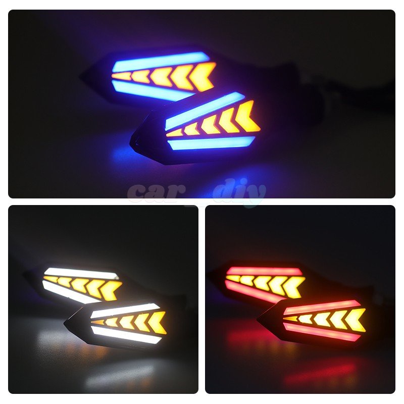 2 Pcs Lampu Sein Belakang Motor LED Warna Amber Untuk Kawasaki Z750R Z750S Z800 E version ER6n Z800 Z1000