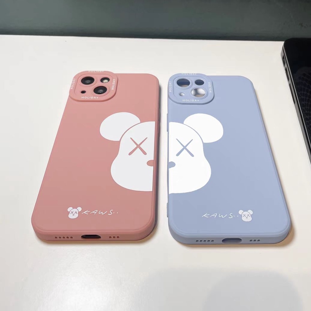 Ins Casing iPhone 14 14pro 14Plus 14prm 13 13pro 13pro 11 7Plus 8Plus Xr XS 12pro Max Motif Violent Bear