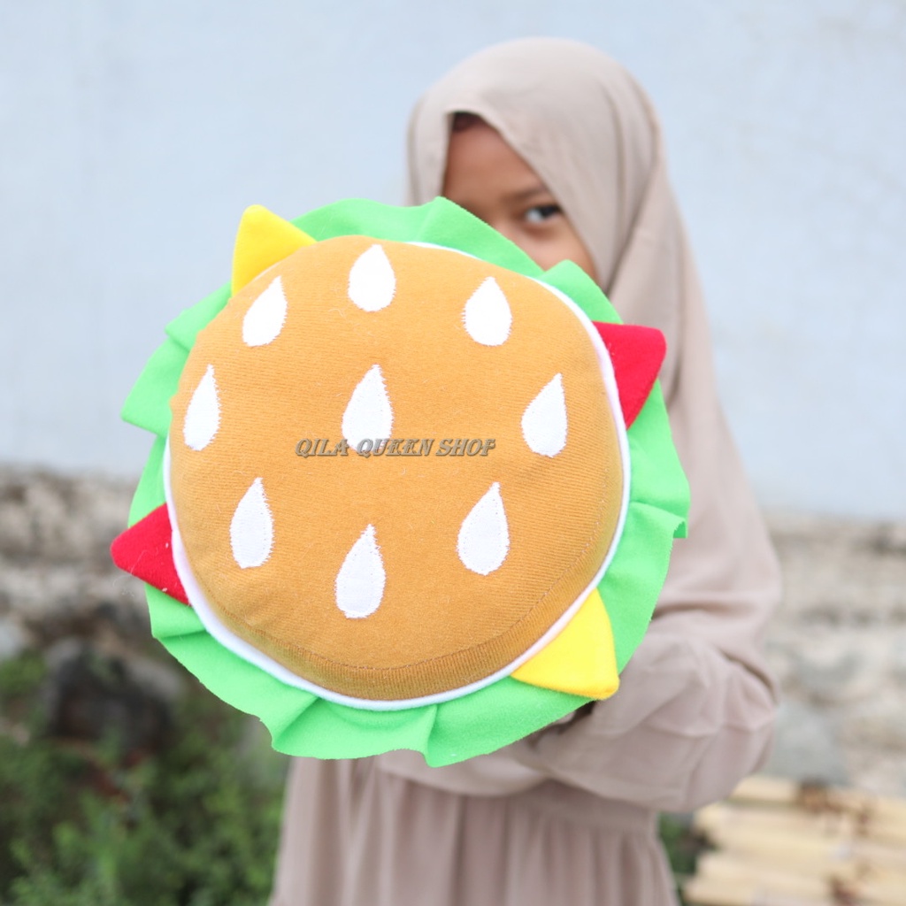 BONEKA BURGER LUCU TERMURAH, TERLARIS BISA COD