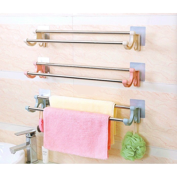 RAK HANDUK TEMPEL DINDING KAMAR MANDI