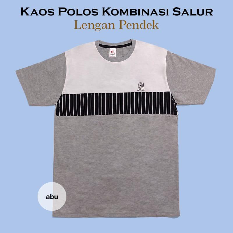 Noveli wear - Kaos kombinasi pocket lengan pendek | kaos polos distro kombinasi | kaos distro kombinasi L XL