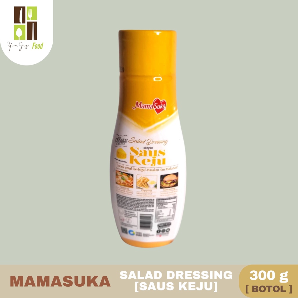 Mamasuka Salad Dressing Botol 300gr [Saus Keju/Thousand Island/Honey Mustrad/Wijen Sangrai]