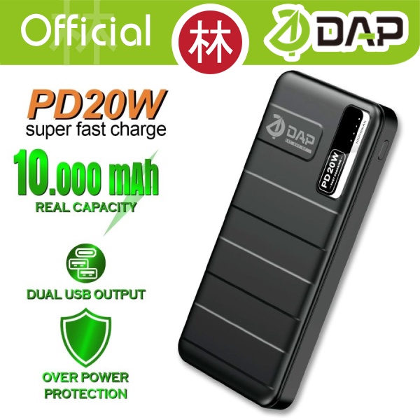 DAP D-PD211W PowerBank 10000mAh PD20W QC3.0 Dual Input Type C Micro