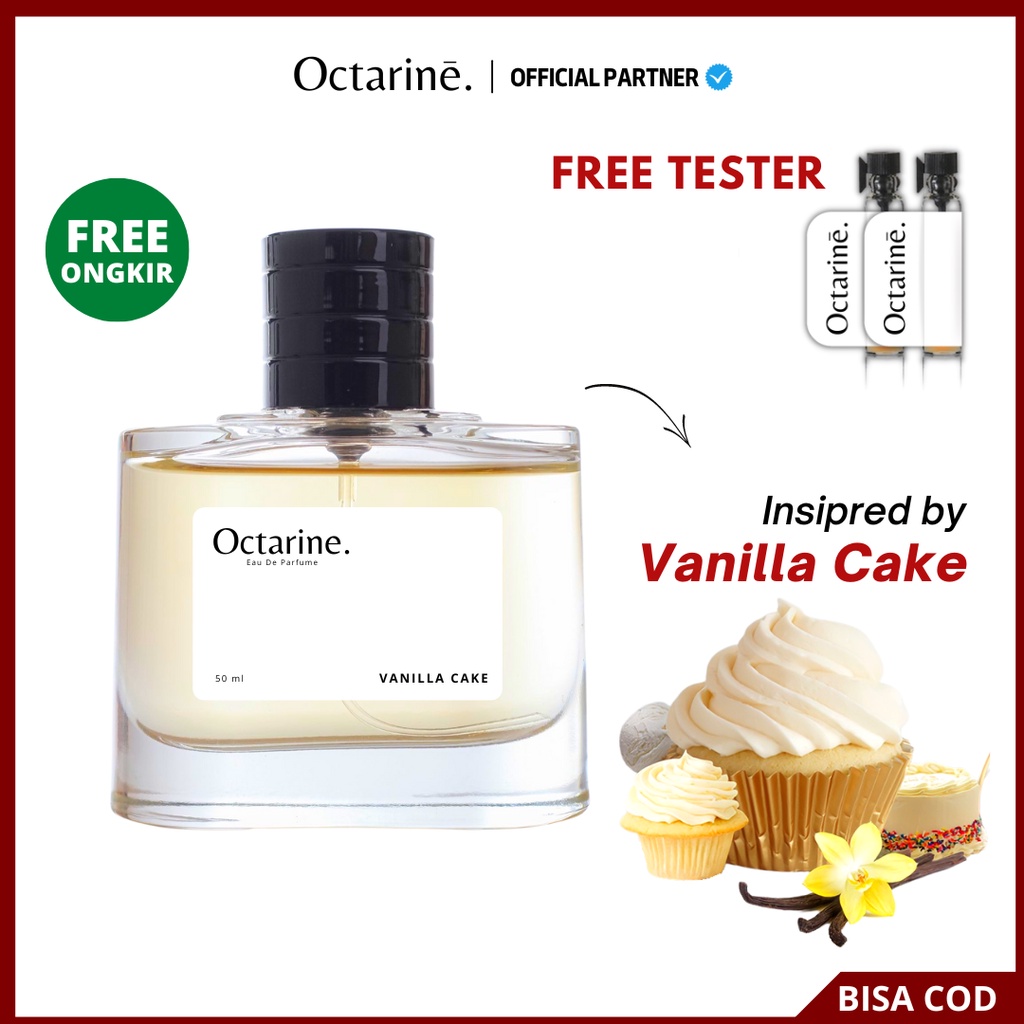 Octarine - Parfum Wanita Pria Tahan Lama Aroma Vanilla Kue lembut Inspired By VANILLA CAKE | Parfume Perfume Farfum Minyak Wangi Cewek Cowok Murah Original vanila