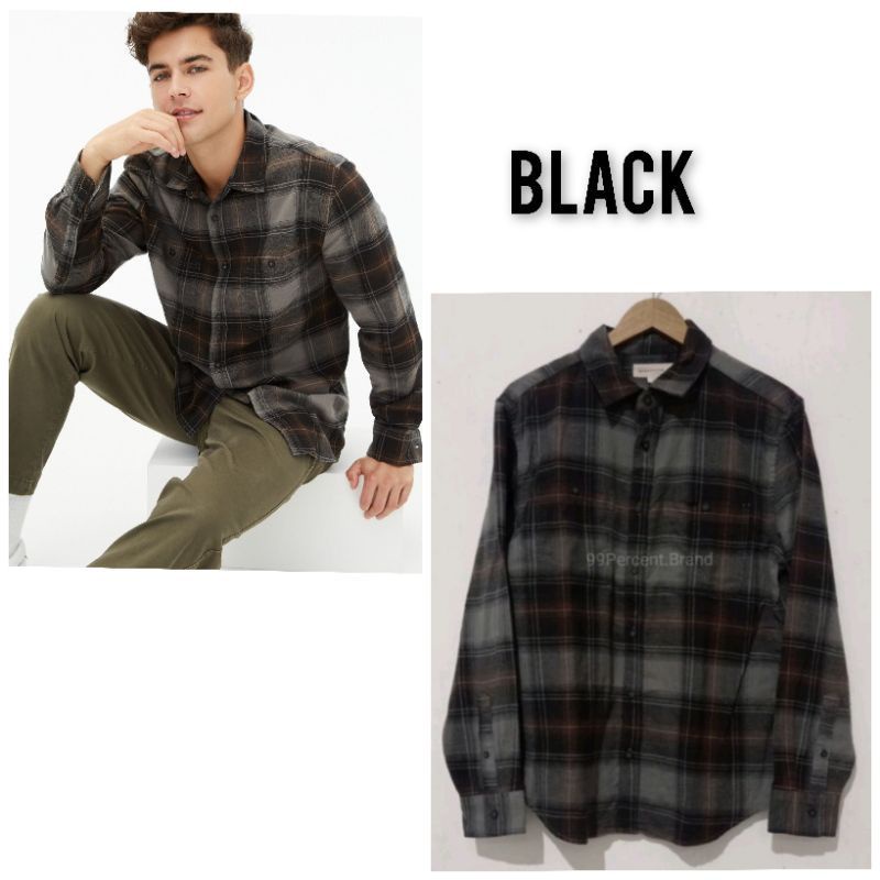 Kemeja Pria Flanel Aeropostale Original