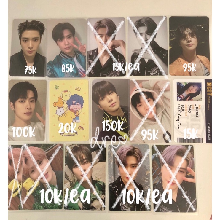 [JUAL PHOTOCARD OFFICIAL JAEHYUN NCT] Jaehyun pc Resonance YZY pt.2, SMCU badge, Sanrio, Seoul city,