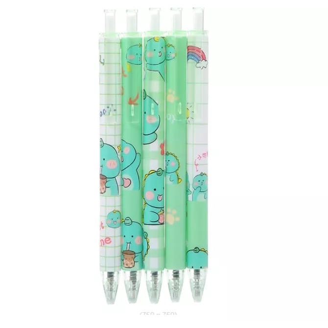 Pulpen Gel Motif Cartoon Pulpen Pelajar Dan Kantor Pena Lucu Motif Dinosaur