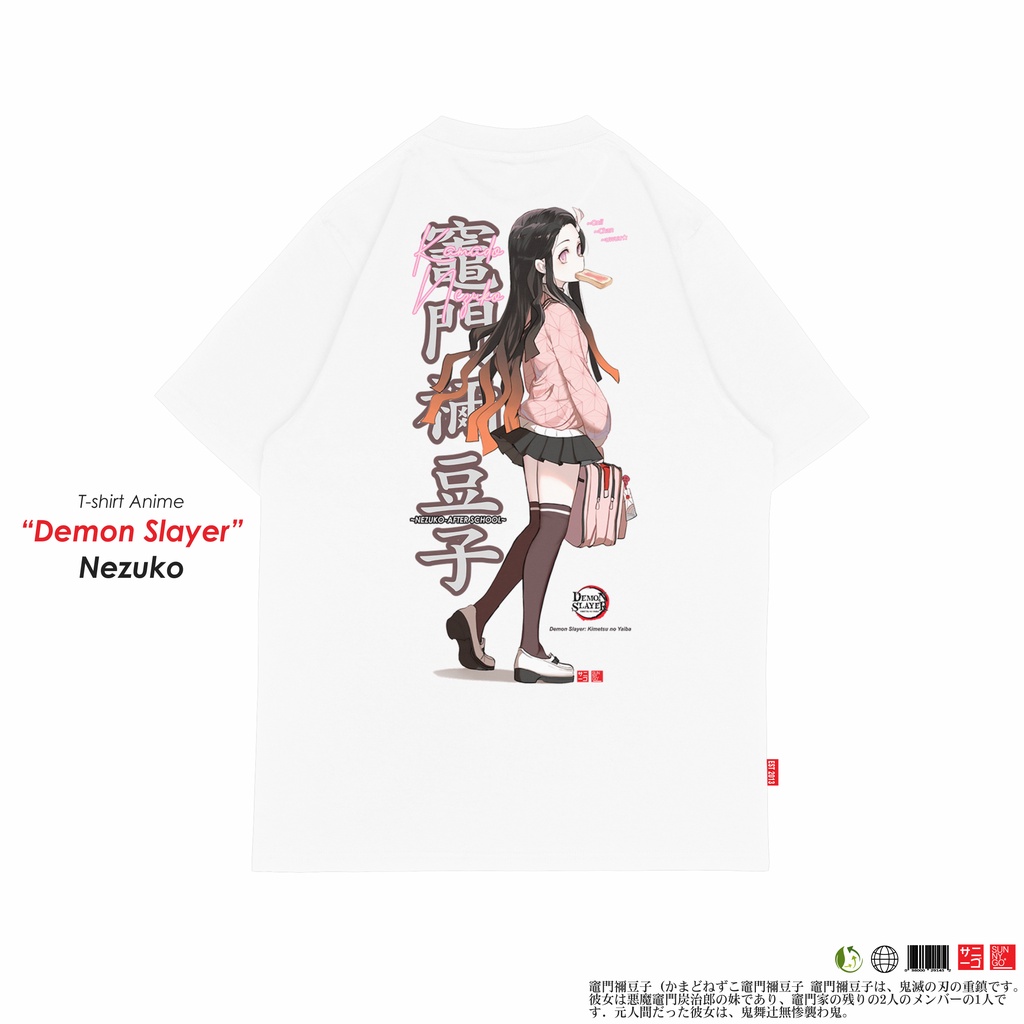 SunnyGo Kaos Baju T shirt Anime DEMON SLAYER KIMETSU NO YAIBA Nezuko Cosplay Costume Tanjiro Dewasa 