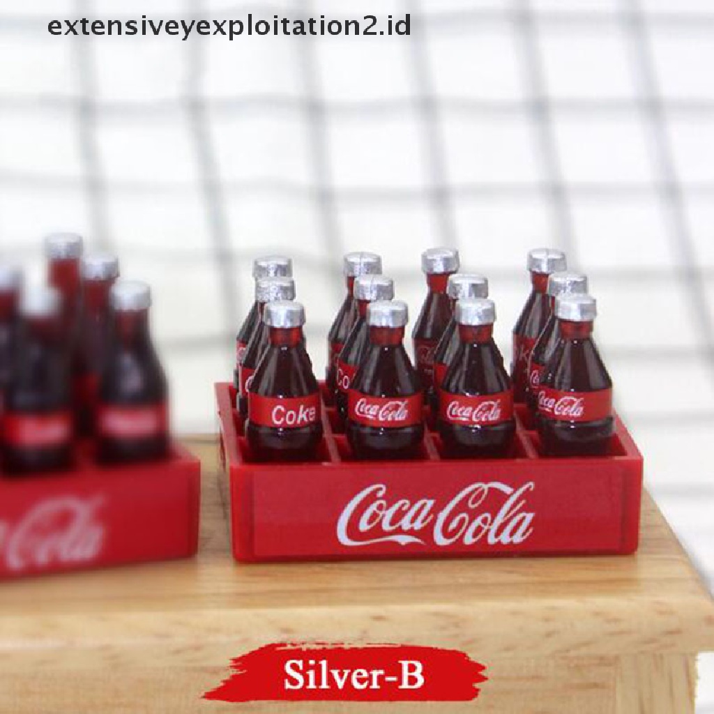 Mainan Miniatur Minuman Coke Skala 1: 12 Untuk Aksesoris Dapur Rumah Boneka