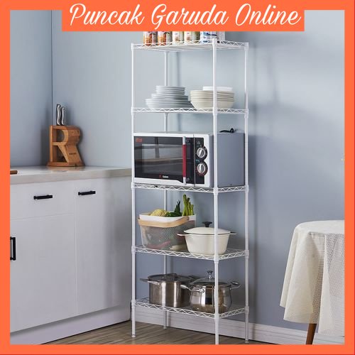 Krisbow Rak Besi 5 Tingkat - Putih