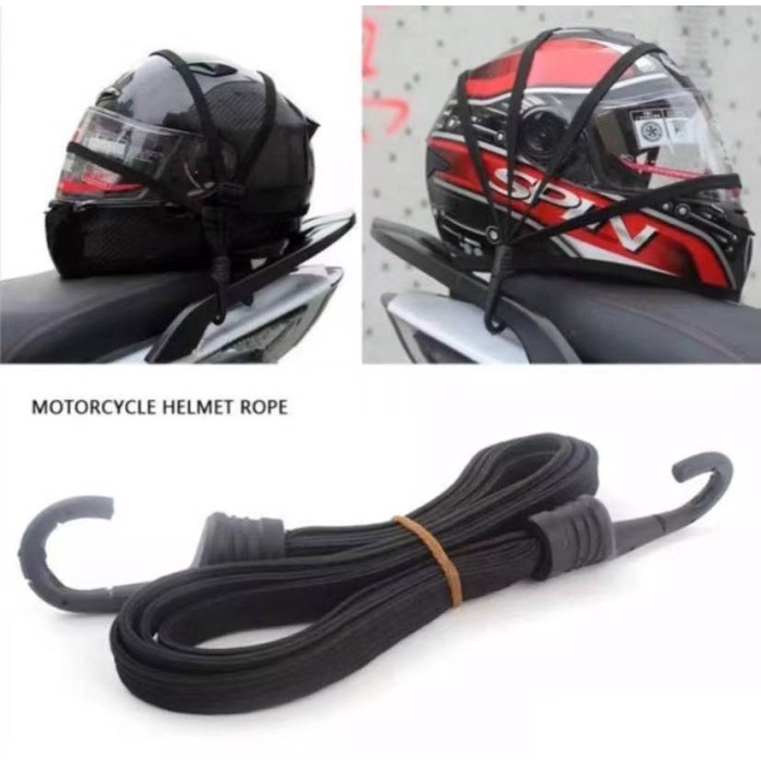 barokah gamis Rope Highly Elastic Tali Elastis Pengikat Helm Sepeda Motor