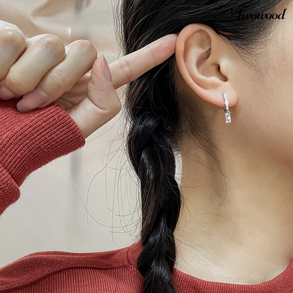 1 Pc Anting Bentuk U Bahan Tembaga Untuk Wanita