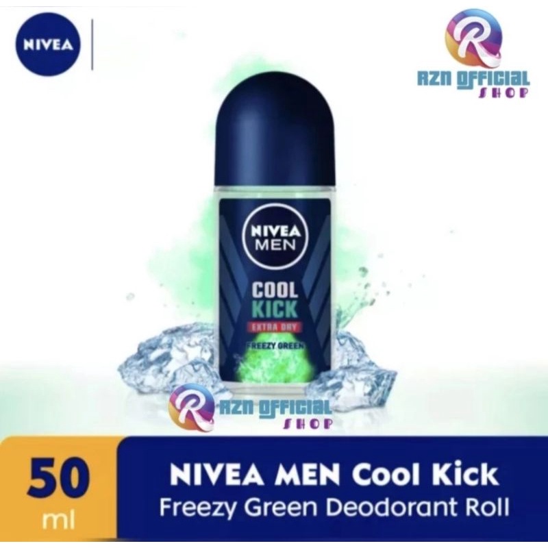 PARFUM PRIA DEODORANT ROLL ON FOR MAN NIVEA FOR MEN COOL KICK FREEZY GREEN 50ML