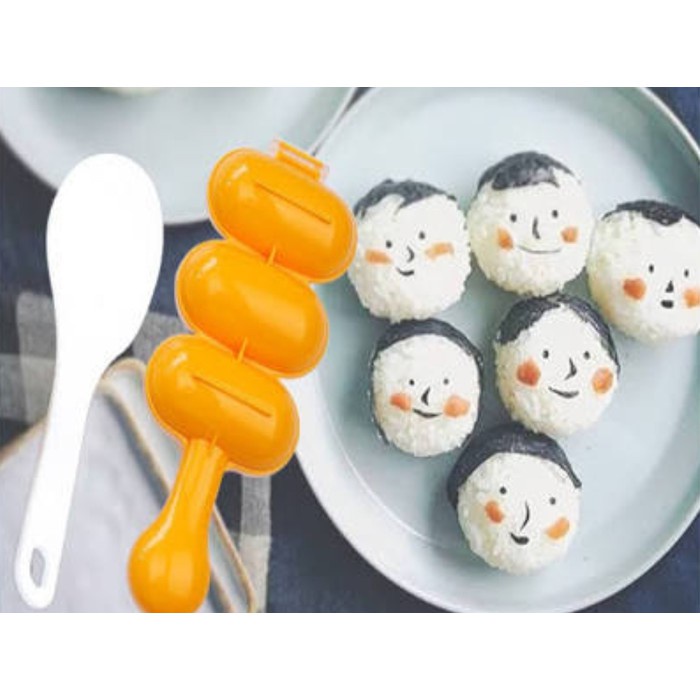 CETAKAN NASI BENTO CETAKAN NASI BOLA BULAT RICE BALL SHAKER CETAKAN SUSHI BEKAL ANAK RICE MOLD Cetakan Nasi Bulat Bola Gulung Cetakan Nasi Bola / Bento 3 In 1 / Rice Mold Cetakan Nasi/ Bola Nasi Shake Anak / Rice Ball Shaker Plus Centong Rice Ball Shaker