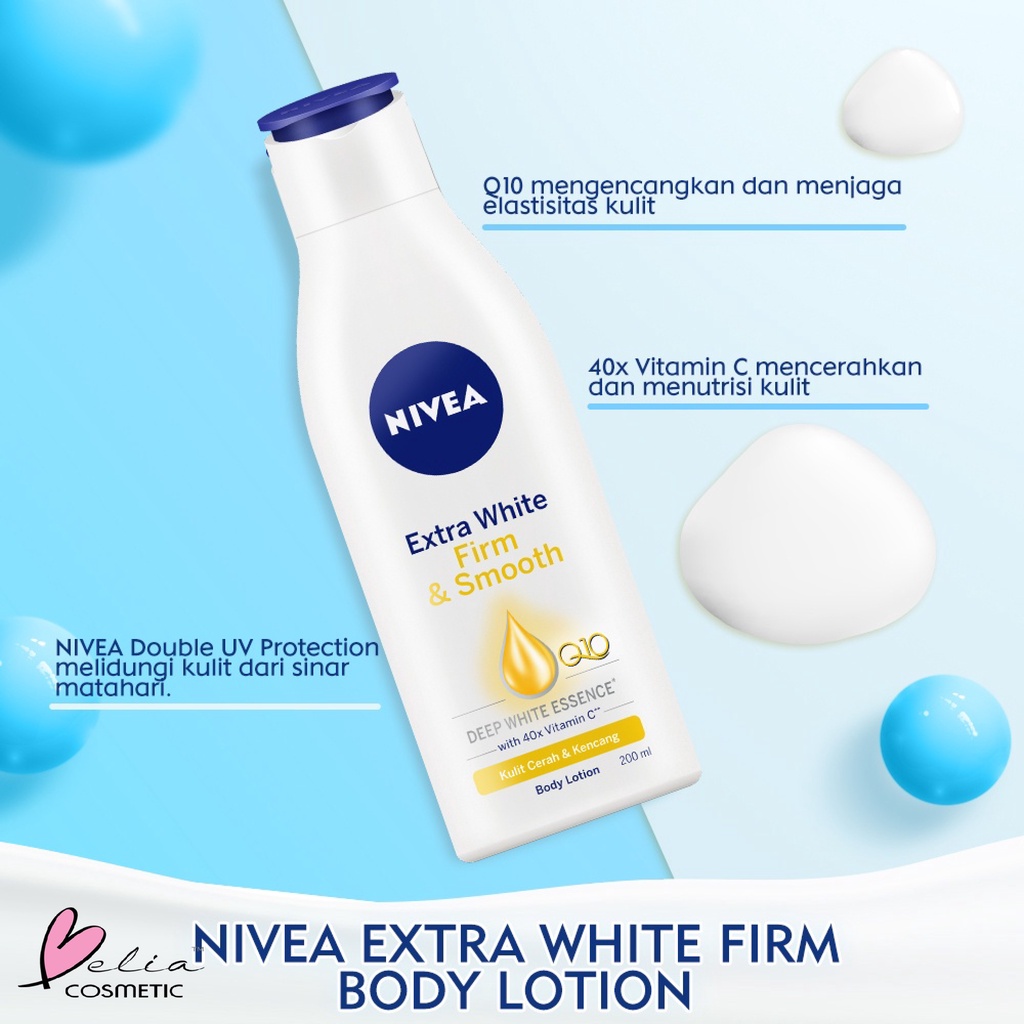 ❤ BELIA ❤ NIVEA Body Lotion | Body Care Extra White | Repair &amp; Protect | Instant Glow | Night Nourish 200ml | BPOM