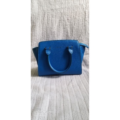 Preloved tas biru charles & keith