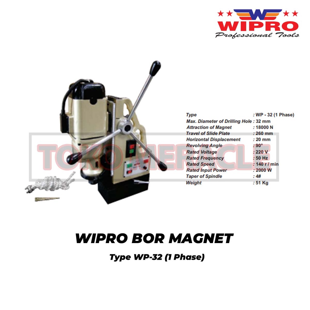 WIPRO BOR MAGNET WP-32 1 Phase