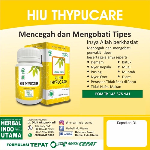 

HIU THYPUCARE | Herbal Untuk Thypus | Demam