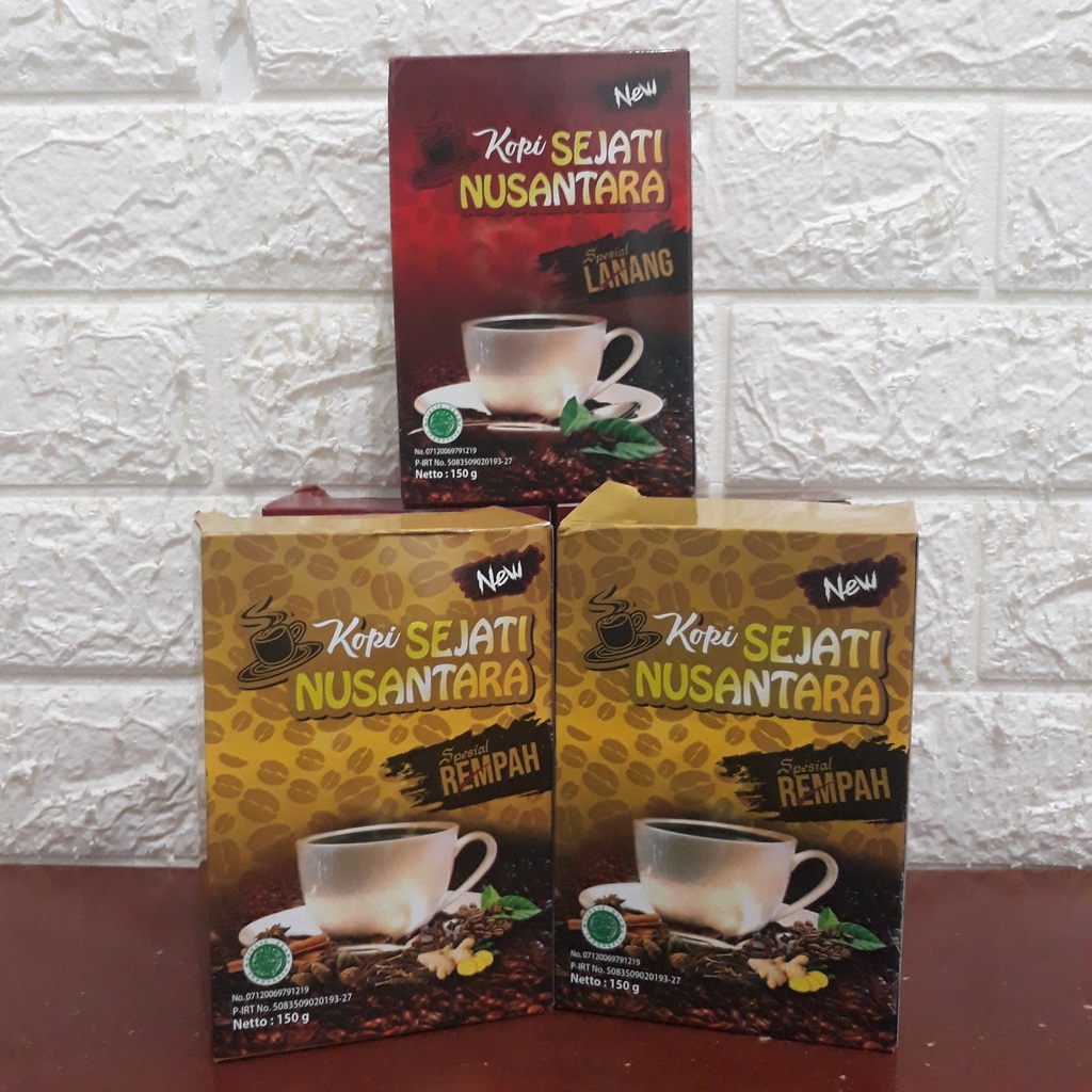 [PROMO] Kopi SEJATI NUSANTARA Spesial Rempah & Lanang 1 BOX (15 Sachet) | Kopi BSI Kopi Rempah Kopi 