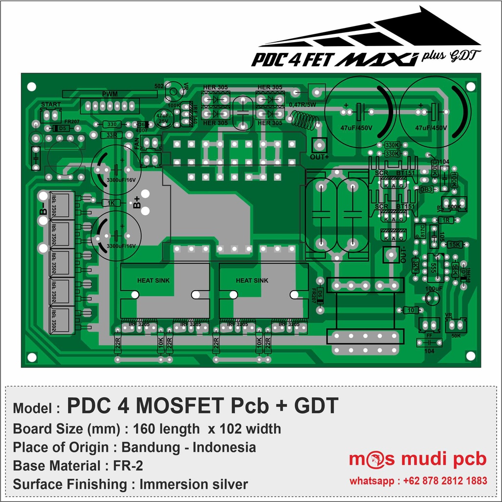 Jual Inverter Pdc 4 Mosfet Pcb plus GDT | Shopee Indonesia