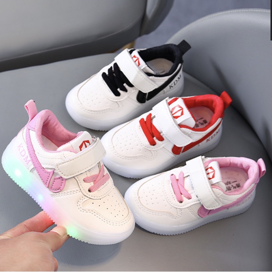 babyfit sepatu lampu LED crusade NAKE sneakers anak cewek cowok import gs-0324r