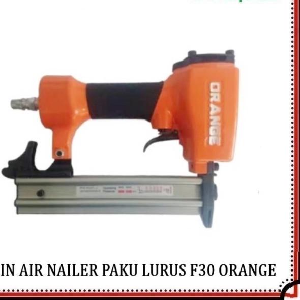 

Mesin Air Nailer Gun Staples Angin Paku Tembak Stapler F30 Orange