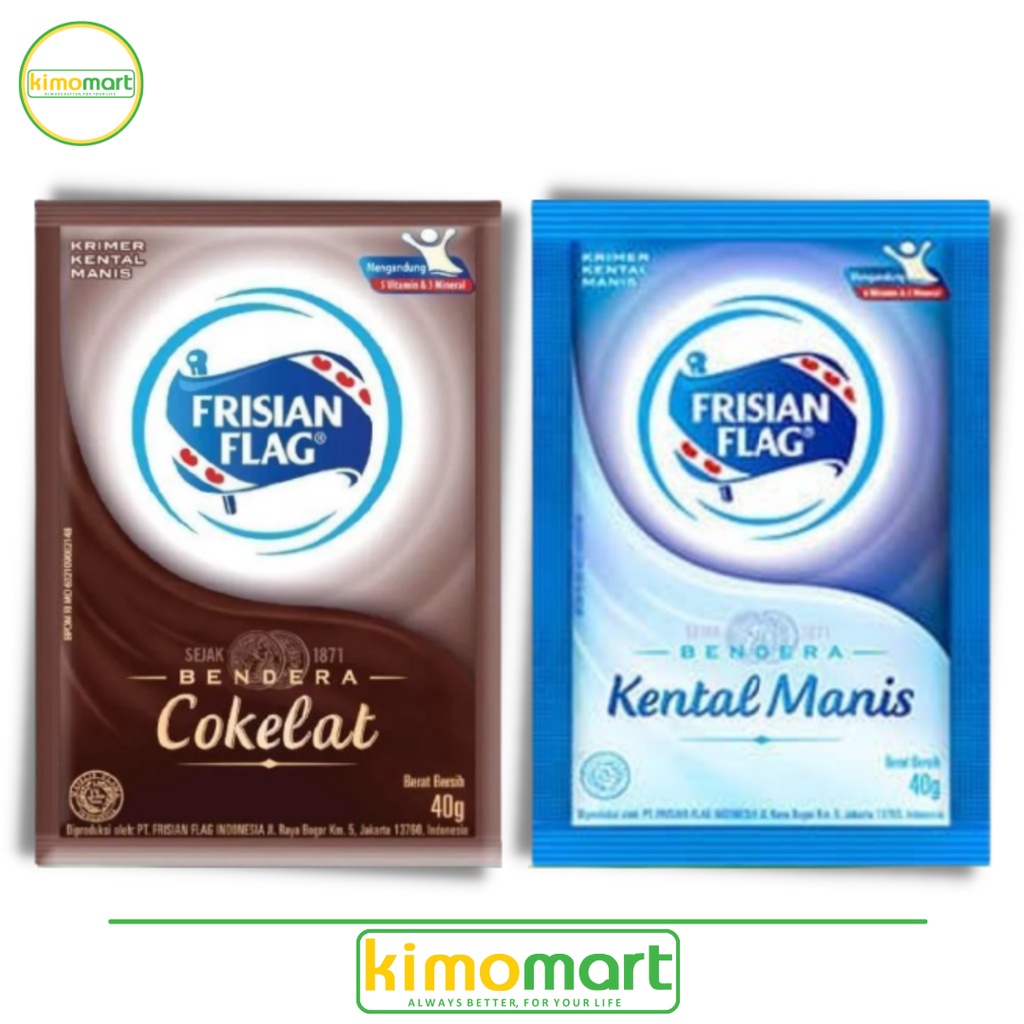 

2 Pcs Paket Susu Kental Manis Frisian Flag Cap Bendera 40 Gr