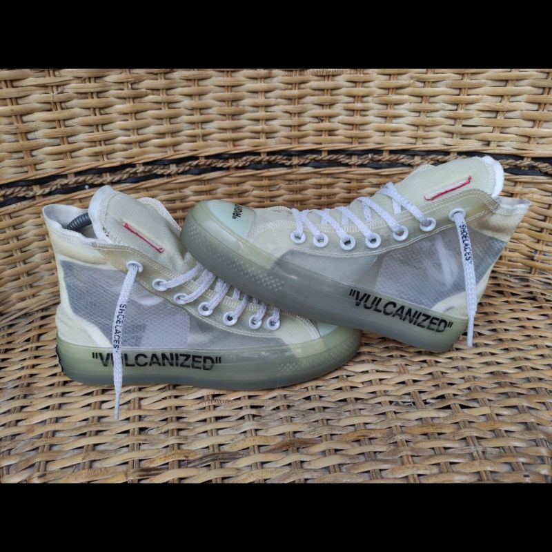 OFF WHITE X CONVERSE HIGH THE TEN VULCANIZED