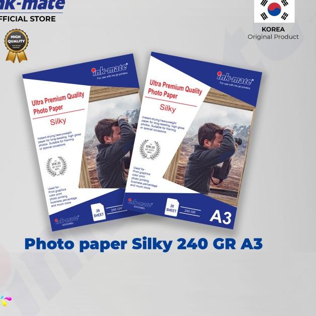 

Kertas Foto Inkmate Photo Paper Silky A3 240gr