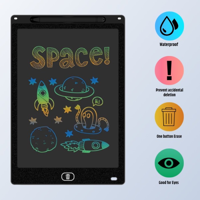 

Papan Mbn202- Lcd Writing Tablet 12 Inch Papan Tulis Anak Dewasa Multi Color