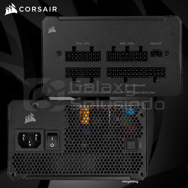 Corsair CX750F RGB 750Watt 80 Plus Bronze Certified Fully Modular Power Supply