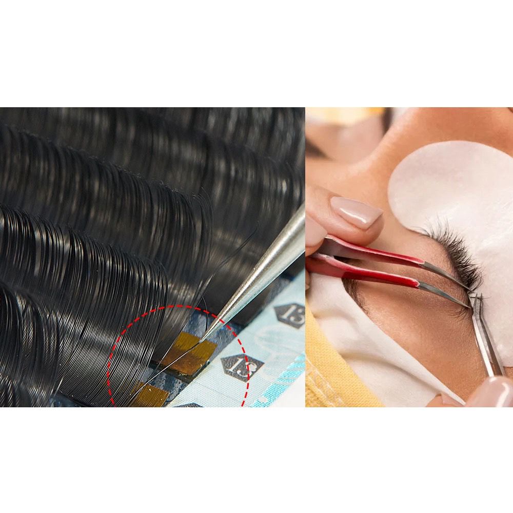 YELIX BLACK MATTE MINK PREMIUM LASHES Premium Lashes Eyelash Extension UKURAN LENGKAP (LEMBUT BANGET)