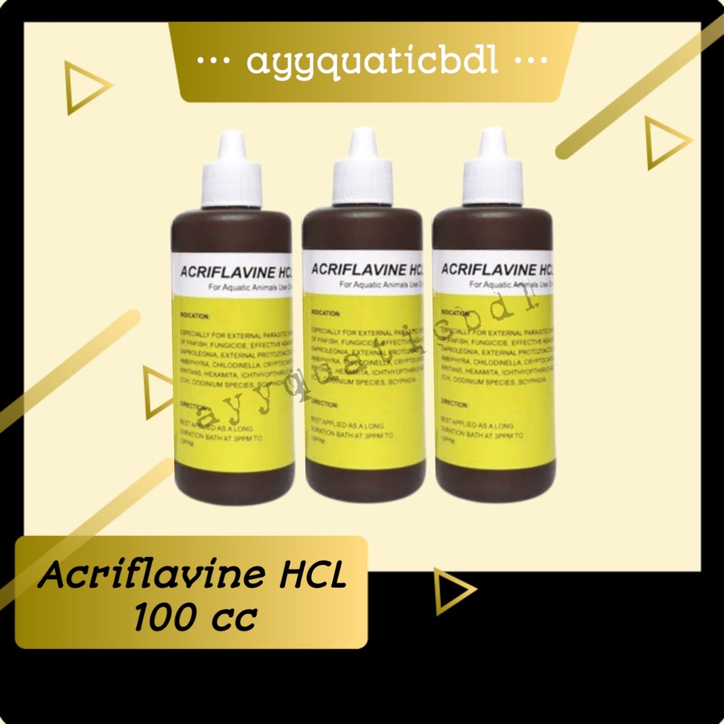 ACRIFLAVINE HCL 100Ml OBAT IKAN HIAS CUPANG GUPPY