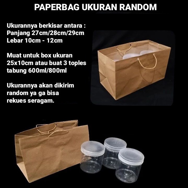 

paperbag hampers goodie bag parcel paper bag bingkisan toples tas kantong kertas multifungsi coklat polos