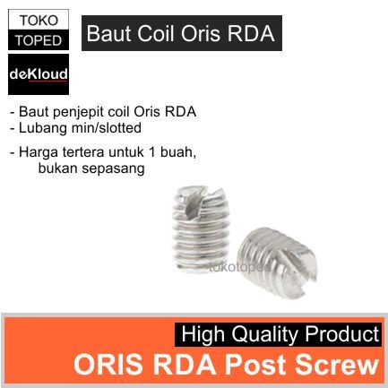 xx ORIS RDAx Post Coil Screw | baut skrup penjepit coil min minus slotted