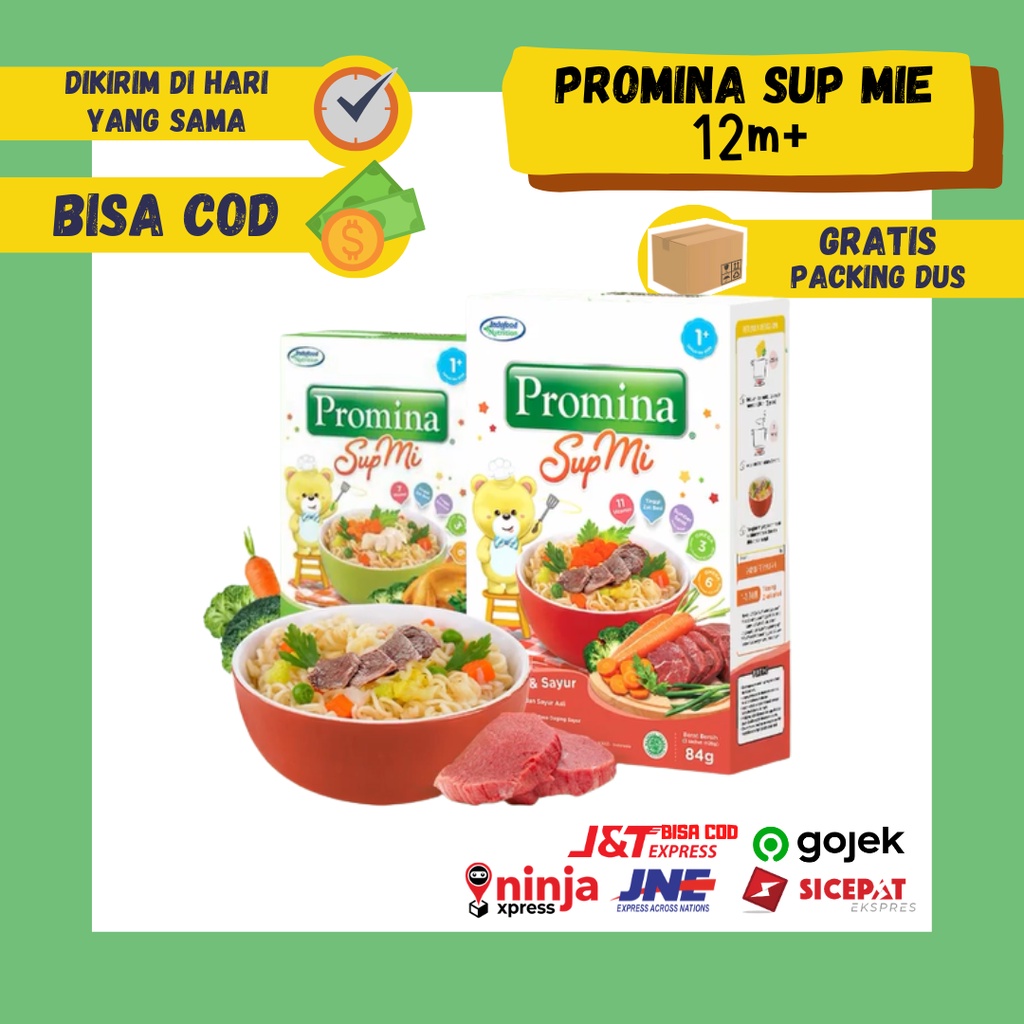 

Promina Sup Mie Mi Daging Ayam Sayur Bubur MPASI Bayi Fortifikasi Balita Instan Snack Camilan