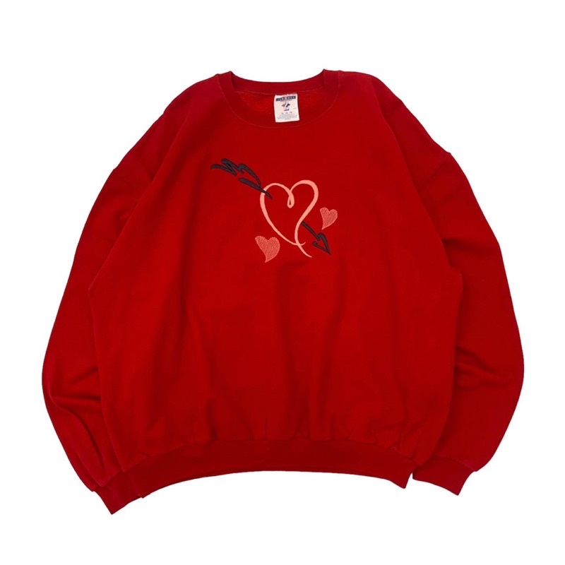 CREWNECK MOTIF JERZEES TAG 00’S LENGAN BALON