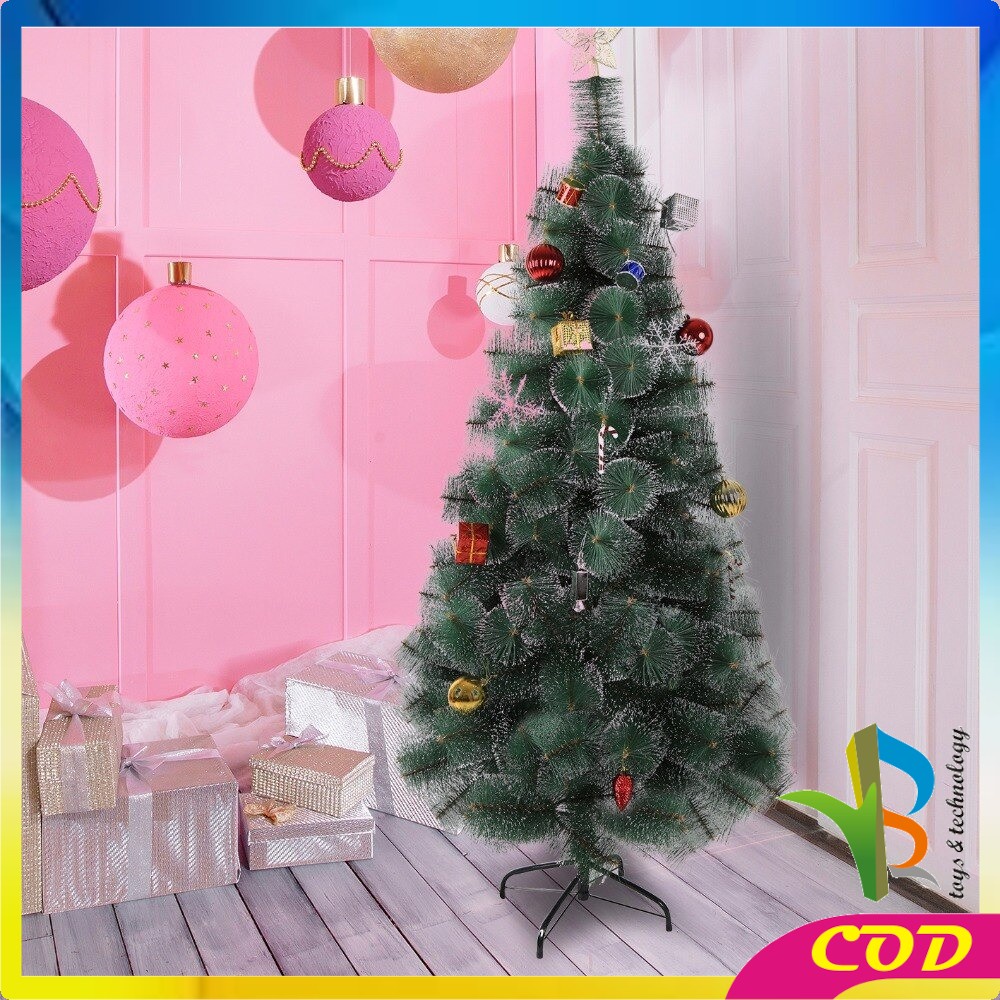 RB-C15 Pohon Natal 90CM 3F Jarum Dekorasi Rumah Artificial Hiasan Natal Ornamen Tanaman Hias Impor